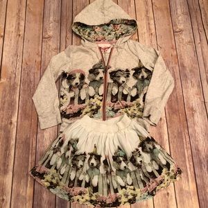 Paper wings puppy party outfit